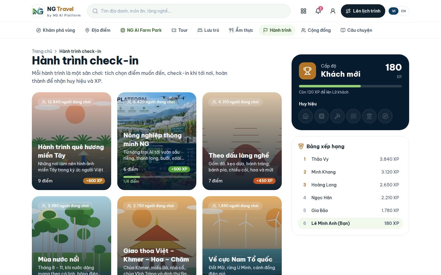 Hành trình check-in
